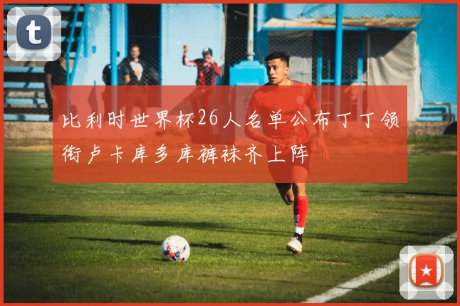 比利时世界杯26人名单公布丁丁领衔卢卡库多库裤袜齐上阵